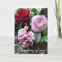Pensamiento floral de tu tarjeta