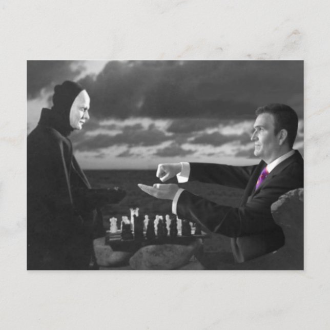 Pensamiento fuera de la postal de la caja (TM) (Anverso)