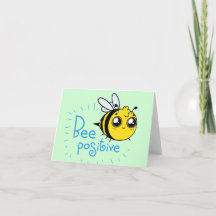 Pensamiento positivo de abeja positiva