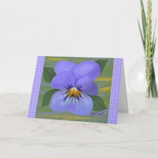 Pensamiento Violeta De Su Tarjeta (Impresión Grand