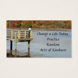 Pensamientos al azar de otoño de tarjetas de bonda