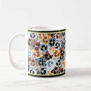 Pensamientos azules japoneses - taza de café de 1