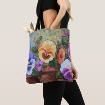 "Pensamientos coloridos" 16" x 16" la bolsa de