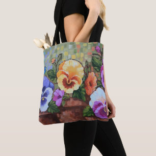 "Pensamientos coloridos" 16" x 16" la bolsa de