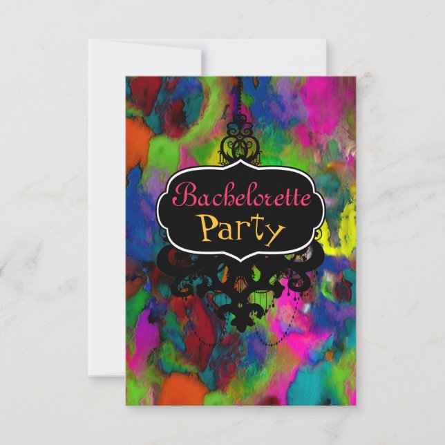 Pensamientos de colores ~ Invitaciones / RSVP (Anverso)