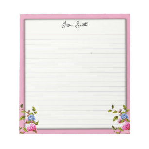 Pensamientos en Blooming: Bloc de notas con flores