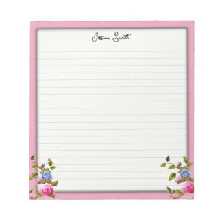 Pensamientos en Blooming: Bloc de notas con flores