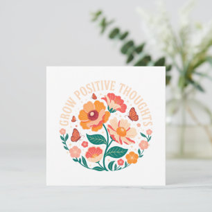 Pensamientos positivos de crecimiento - Floral Ins