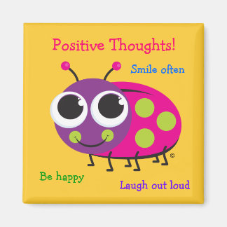 Pensamientos positivos - Imán de errores de lápiz