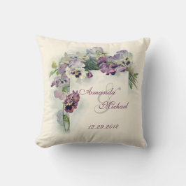 Pensamientos púrpuras que casan la almohada de