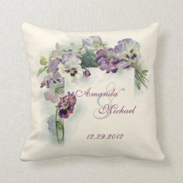 Pensamientos púrpuras que casan la almohada de