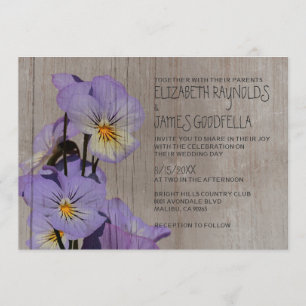 Pensamientos rústicos que casan invitaciones