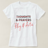Pensamientos y rezos marzo para nuestra camiseta