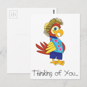Pensando en la postal del loro de tu isla