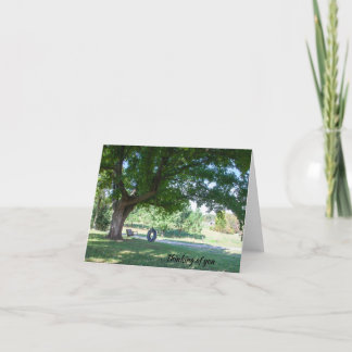 Pensando en la tarjeta de felicitación pacífica