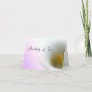 Pensando en su tarjeta de nota