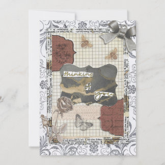 Pensando en ti, diciendo tarjetas de felicitación