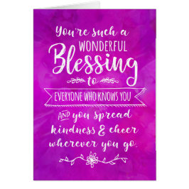 Pensando en ti, eres una bendición maravillosa