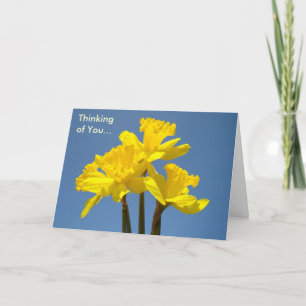 Pensando en ti esta Pascua! Tarjetas Flor Narciso