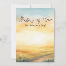 Pensando en ti esta tarjeta de felicitación del dí