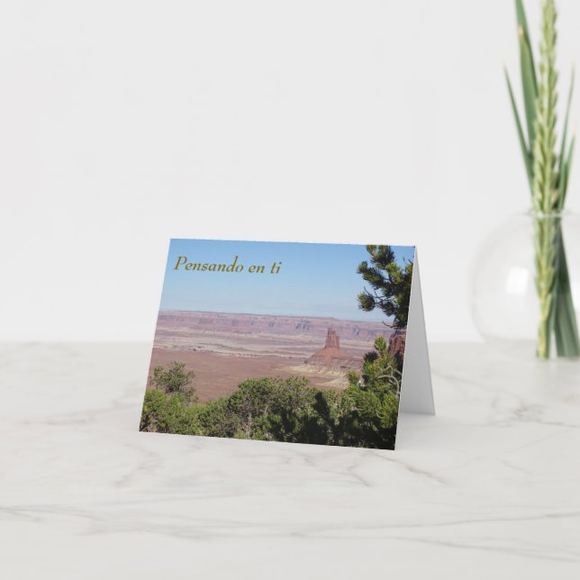 Pensando en ti (pensando en ti) tarjeta española (Anverso)