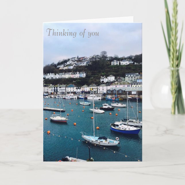 Pensando en ti, Portbyhan, tarjeta Looe (Anverso)