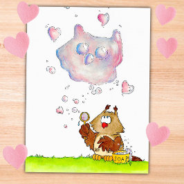 PENSANDO EN TI postal de Nicole Janes