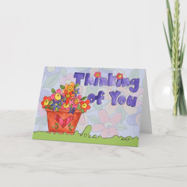 Pensando en ti - Tarjeta de felicitación (Anverso)