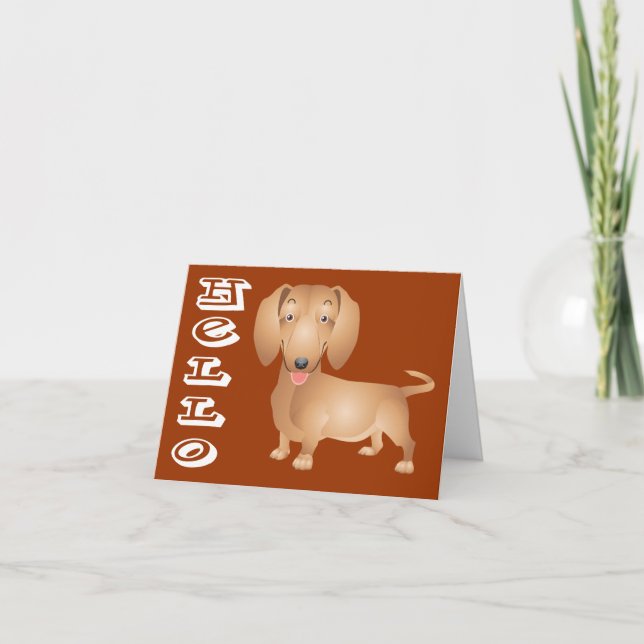 Pensando en ti, tarjeta de notas de perro de porci (Anverso)