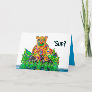 Pensando en ti, tarjeta SUP Lion Cub Kaleidoscope