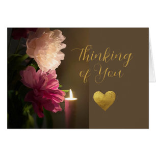 Pensando en tu amigo corazón de oro y peonías