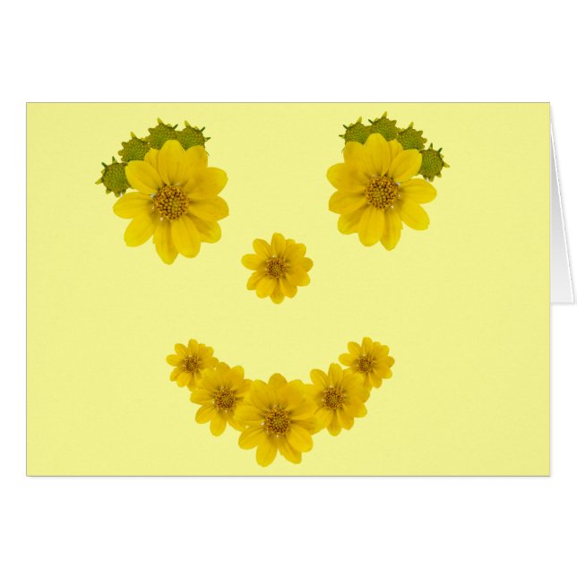 Pensando en tu plantilla de sonrisa de flores (Anverso (Horizontal))