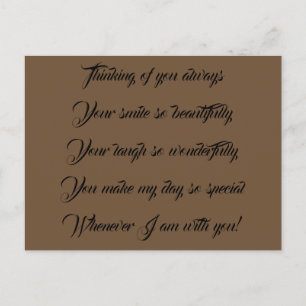 Pensando en tu postal