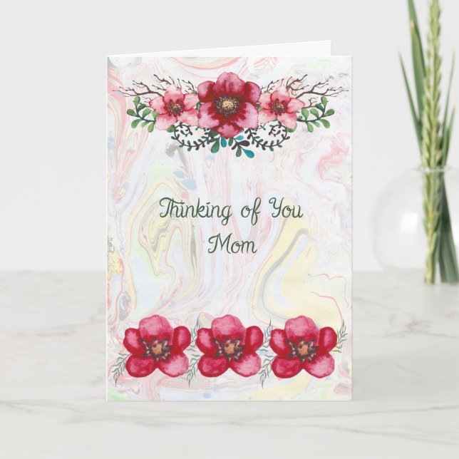 Pensando en tu tarjeta de felicitación de mamá (Anverso)