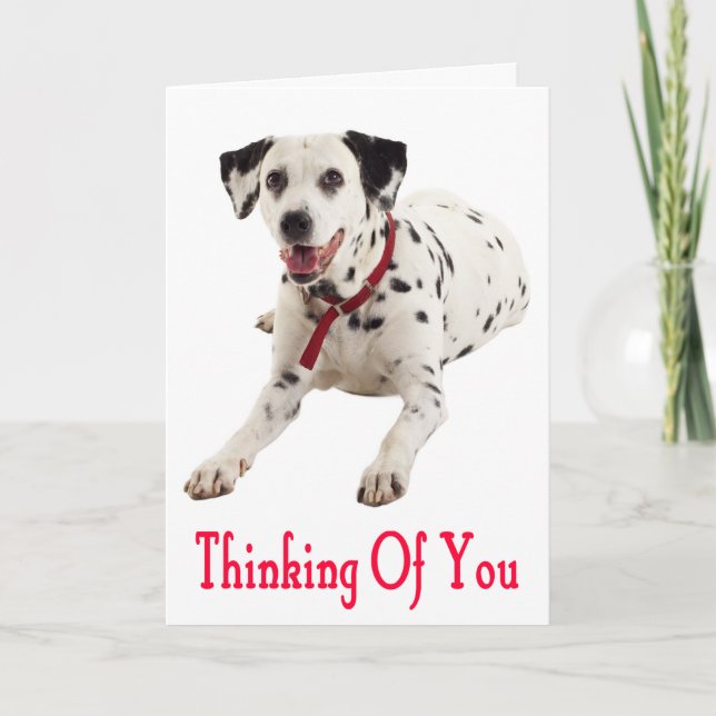 Pensando en tu tarjeta de felicitación de perro po (Anverso)