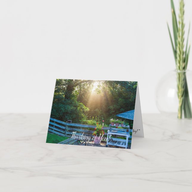 Pensando en tu tarjeta de nota. (Anverso)