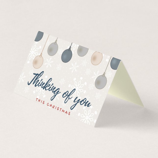 Pensando En Tus 25 Tarjetas De Navidades De Paquet (Anverso)