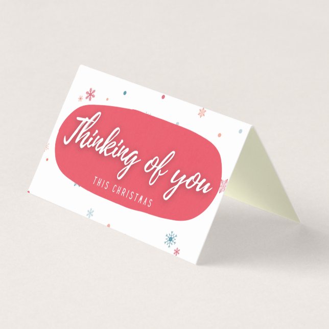 Pensando En Tus 25 Tarjetas De Navidades De Paquet (Anverso)
