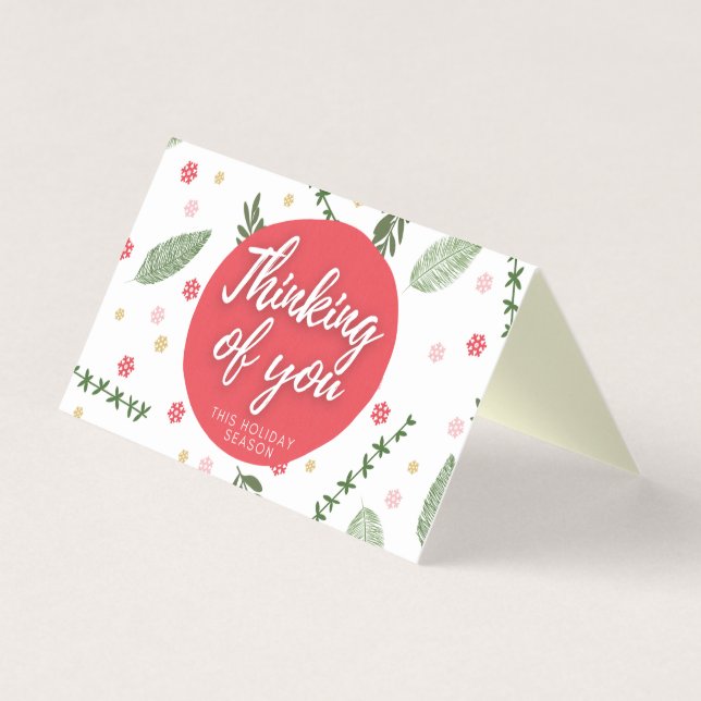 Pensando En Tus 25 Tarjetas De Vacaciones De Paque (Anverso)