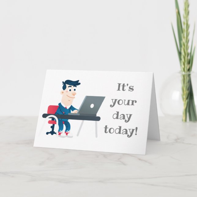 PENSANDO EN "USTED" EN SU TARJETA DE **CUMPLEAÑOS* (Anverso)