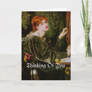 Pensando en usted, tarjeta de felicitación de la