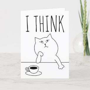 PENSANDO EN USTEDES TARJETAS DE REUNIÓN DE CAFÉ