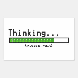 Pensando... Por favor, espere pegatinas graciosos