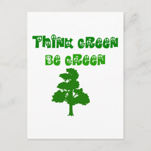 Pensar en el verde como la postal verde