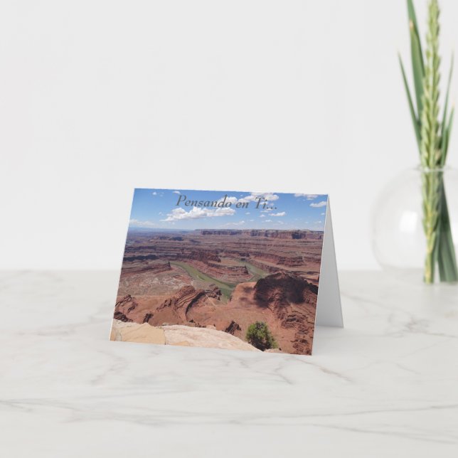 Pensar en ti / Pensando en ti tarjeta interior en  (Anverso)