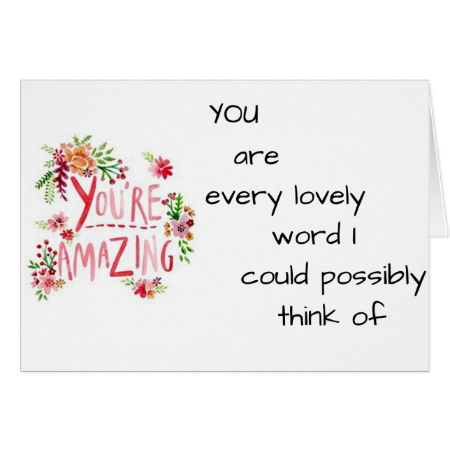 PENSAR EN USTEDES ME HACE SONRISA-U ES INCREÍBLE (Anverso (Horizontal))