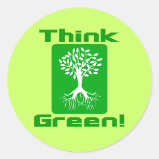 Pensar en verde | Pegatinas de sensibilización amb