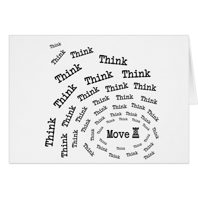 Pensar-Movimiento del ajedrez (W) (Anverso (Horizontal))