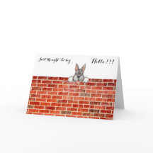 ¡PENSAR que DIRÍA HOLA!!! TARJETA DE FELICITACIÓN