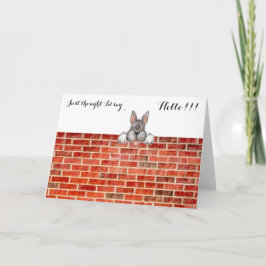 ¡PENSAR que DIRÍA HOLA!!! TARJETA DE FELICITACIÓN